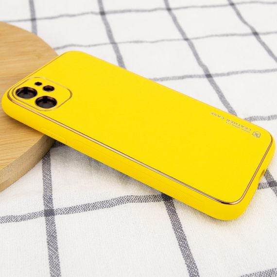 Шкіряний чохол Xshield для Apple iPhone 11 (6.1") Жовтий / Yellow | Зображення 1