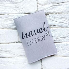 Обложка для паспорта Travel Daddy 3 (серый)