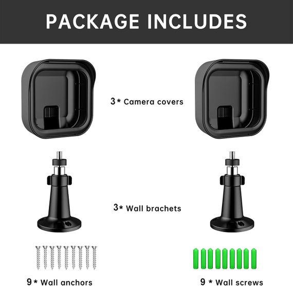 Настінні кріплень Blink для зовнішньої та внутрішньої камери Blink 3, регульоване кріплення на 360° | Зображення 5