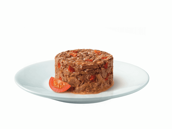 Вологий корм Gourmet Gold для дорослих котів з яловичиною та томатами 48х85г | Зображення 1