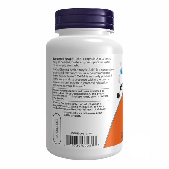 GABA 500mg - 100vcaps | Зображення 2