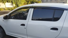 Ветровики с хромом HB (4 шт, Niken) для Renault Sandero 2013-2024 гг