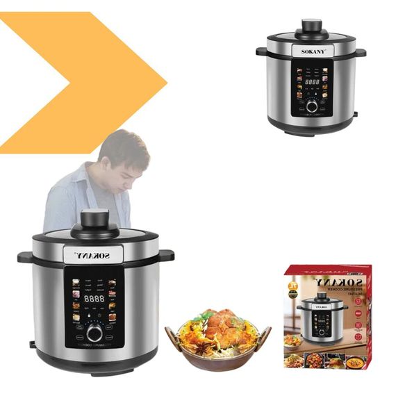 Мультиварка-скороварка з 12 автоматичними програмами XPRO SK-07043 (45286-SK-07043_2454) | Зображення 1