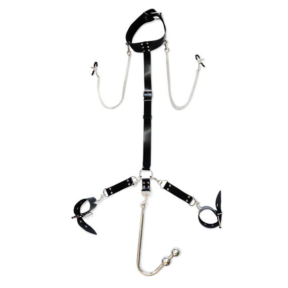 Бондажный набор с металлическим анальным крюком Art of Sex Beatrice Bondage set with anal hook № 3 Sex Aura
