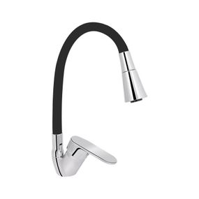 Змішувач для кухні Lidz Tani 008F3 з гнучким виливом (k40) LDTAN008F3BCR39484 Chrome/Black