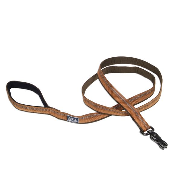 Повідець світловідбивний для собак Coastal K9 Explorer Leash, 1.8 м х 2.5 см, коричневий