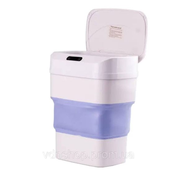 Відро для сміття складане із сенсорною кришкою від 8 л до 17.5 л Синій HPLN3 | Зображення 2