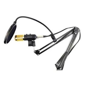 Студийный микрофон Music M-800U со стойкой и ветрозащитой