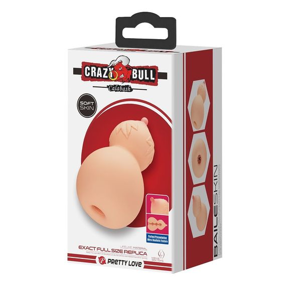 Мастурбатор Crazy Bull CALABASH тілесний Sex Aura