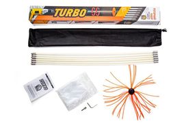 Роторный набор для чистки дымоходов 10 м Savent TURBO