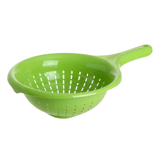 Друшляк з ручкою пластик 39 світло-зелений Ламела