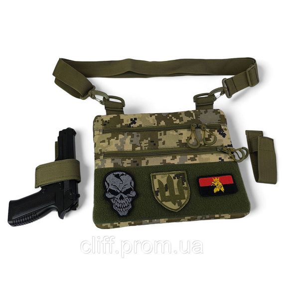 Чоловіча наплічна сумка з камуфляжем піксель Cordura (AOR-1) | Зображення 2