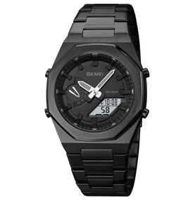Годинник S2kmei 1816BKBKWT Black-Black-White