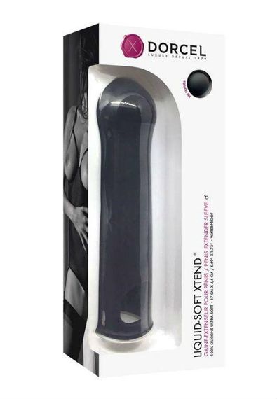 Подовжувальна насадка на член Dorcel LIQUID-SOFT XTEND (до + 3,8см), з кільцем для мошонки Sex Aura | Зображення 2