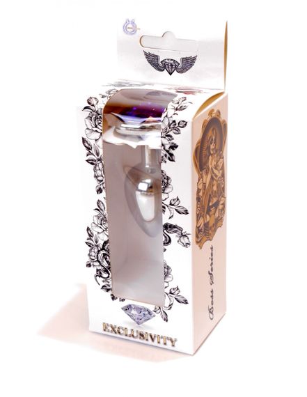 Анальна пробка S з фіолетовим каменем Jewellery | Зображення 7