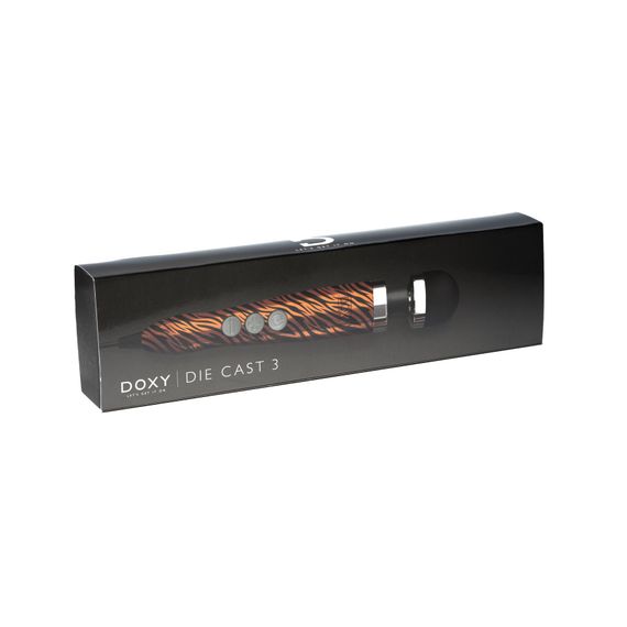 Вібромасажер DOXY Die Cast 3 TIGER, дуже потужний, живлення 220В, металевий корпус | Зображення 1