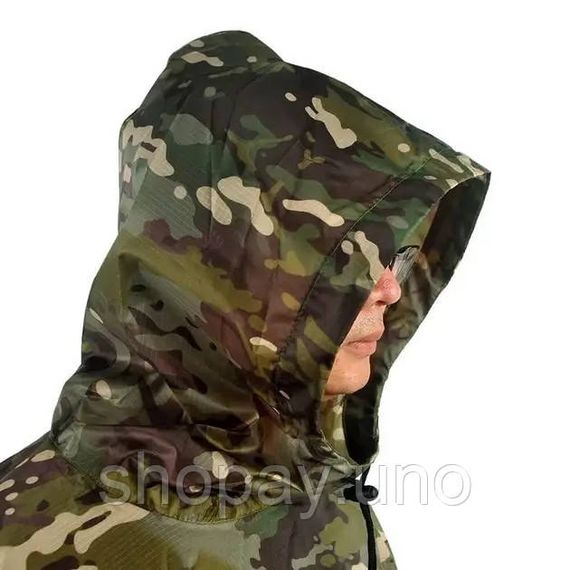 Дождевик Raincoat Камуфляж D -1 • Тактичний дощовик камуфляж плащ-намет пончо з капюшоном | Зображення 2