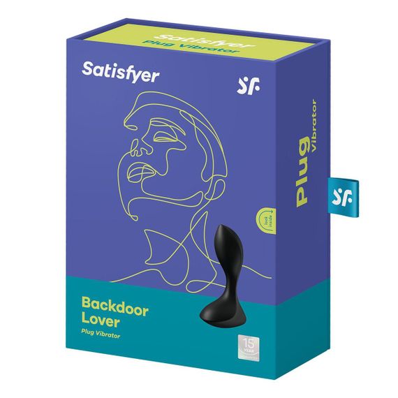 Анальна вібропробка Satisfyer Backdoor Lover, Чорна | Зображення 1
