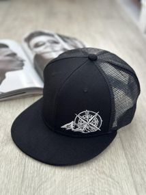 Кепка снепбек із сіточкою (Snapback)  Компас Чорний 56-61р (9080)