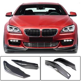 Накладки на передній бампер Flap V1 (для M-Sport, Карбон) для BMW 6 F12/F13/F06 2011-2018 рр