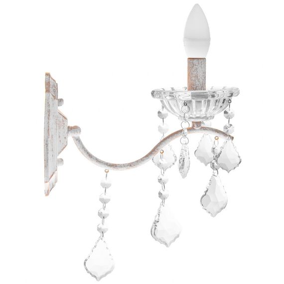 Бра настенное накладное классическое BCL-682W/1 E14 WH+G | Зображення 2