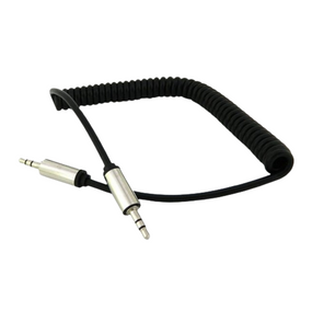 Аудіокабель WALKER A510 AUX пружина чорний