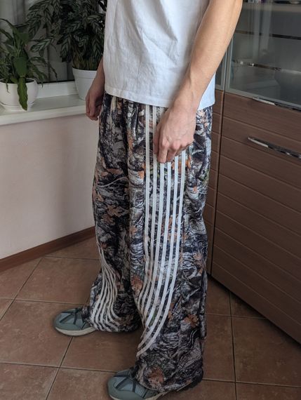 Широкі Y2K camo мультикам спортивні штани realtree зі смужками oversize | Зображення 1