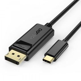 Кабель мультимедийный USB-C to DisplayPort 1.8m 4K 60Hz Choetech (XCP-1801BK)