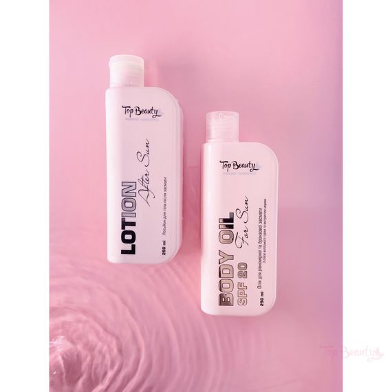 Лосьйон для тіла після засмаги з Д-пантенолом Top Beauty After Sun Lotion Полуниця (250 мл) | Зображення 1