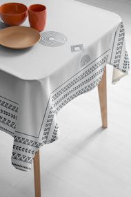 Скатертина Lotus Home 80696 Туреччина 140*240 см  Бавовна Білий