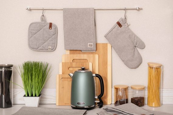 Рукавичка Ardesto Oliver, 18х30см, 100% бавовна, сірий (ART05OD) | Зображення 2