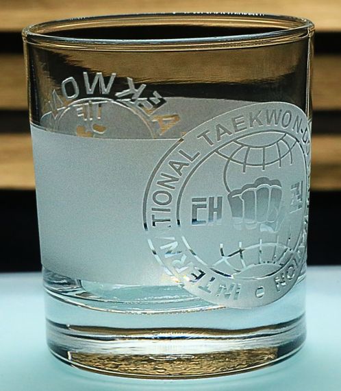 Стакан 300 мл Теквандо ITF с гравировкой стеклянный стакан подарок для спортсмена тренера | Зображення 1