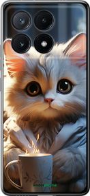 Чохол на Xiaomi Poco X6 PRO Білий кіт "5646u-3497-2448"