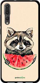 Чохол на Huawei P20 Pro Єнотик з кавуном "4605b-1470-2448"