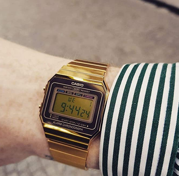 Мужские Часы наручные золотые кварцевые оригинальные из Японии Casio Collection A700WEG-9AEF | Зображення 5