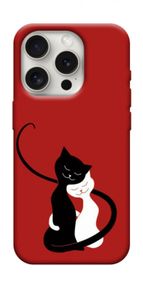 Чохол з картинкою Закохані коти для Apple iPhone 16 Pro (6.3")