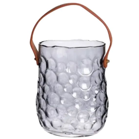 Ваза сумочка з ручкою 13×9.5×18 см декоративна Сірий HP-19-153-5