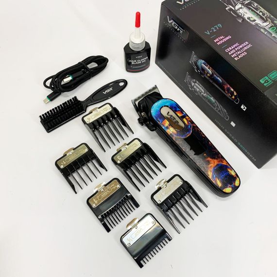 Профі машинка для стрижки волосся VGR, Сімейна машинка для стрижки волосся Тример скронь QY-93 | Зображення 7