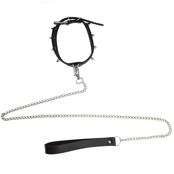 Ошейник с шипами и поводком Art of Sex - Collar Spikes and Leash | Зображення 4