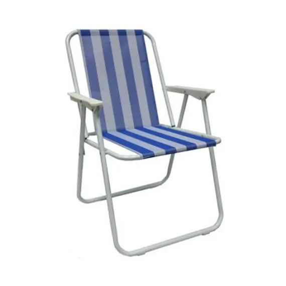 Стілець STD-03 смугастий, складаний, метал+тканина  В760*Ш500*Д510мм | Зображення 3
