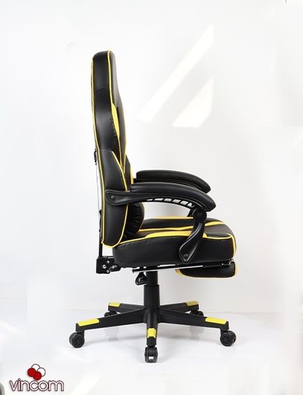 Кресло геймерское Goodwin Parker blackyellow с подставкой | Зображення 2