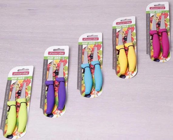 Набір 2 овочевих ножа Kamille Grakila, 8см | Зображення 3