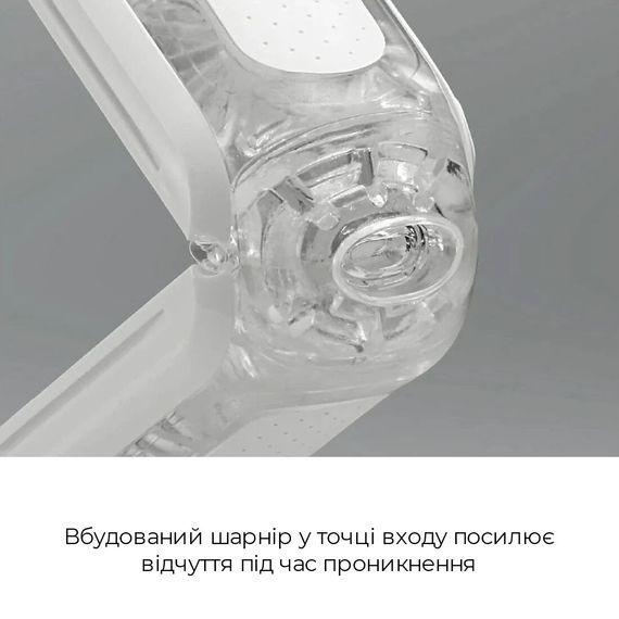 Мастурбатор Tenga Flip Zero Gravity White, змінна інтенсивність стимуляції, розкладний | Зображення 4
