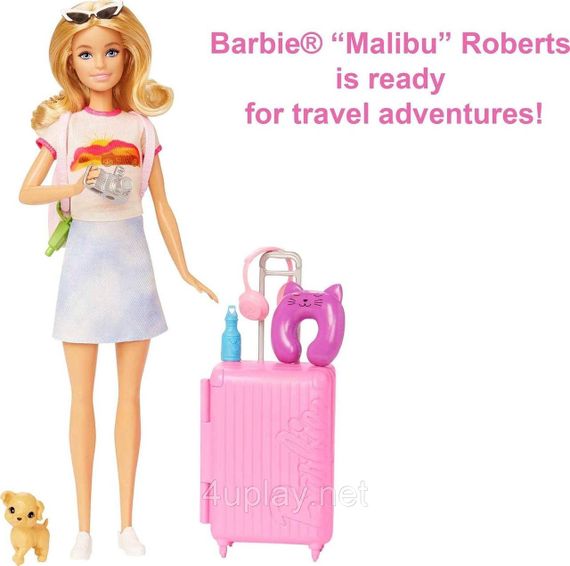 Игровой набор Кукла Barbie Путешественница со щенком (HJY18) | Зображення 2