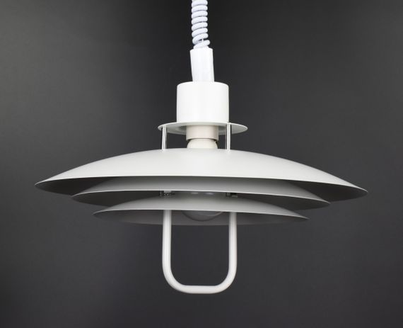 Люстра підвісна на 1 лампочку 27111 Білий 60-170х48х48 см. | Зображення 6