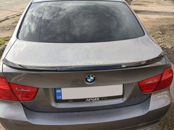 Спойлер LIP V2 (1234 Upgrade, чорний) для BMW 3 серія E-90/91/92/93 2005-2011рр. | Зображення 1