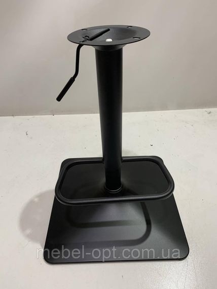 Кресло барное на квадратной черной опоре с регулировкой высоты Gor Bar 4BK-Base Бархат серый B-1034 | Зображення 8