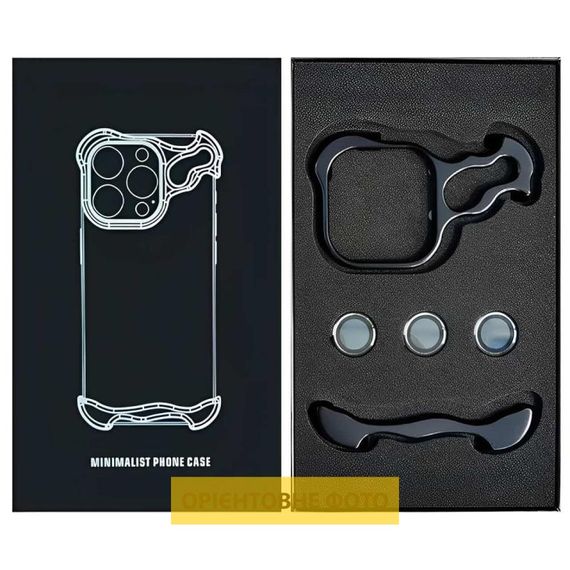 Чохол Minimalist Metal Bumper для Apple iPhone 17 Air (6.5") Black | Зображення 1