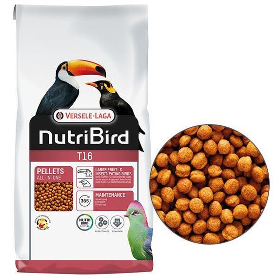 Versele-Laga NutriBird т16 Original повнораціонний корм для плодоядних і комахоїдних птахів 10 кг