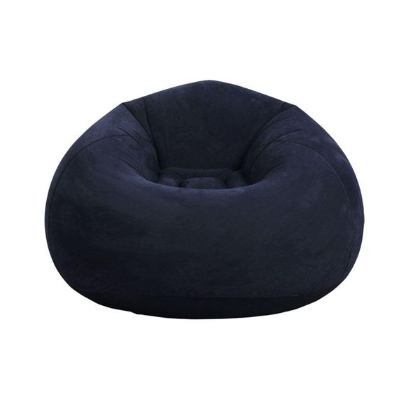 Надувне крісло-пуф Inflatable Sofa / Надувне крісло-мішок 110×110×85 см Темно-синій | Зображення 2
